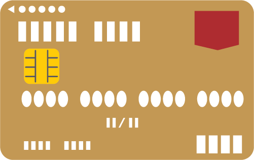 クレジットカードのイラスト（支払い例）